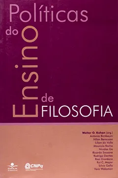 Capa do livro Políticas Do Ensino De Filosofia