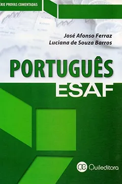 Capa do livro Português. ESAF - Série Provas Comentadas