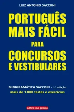 Livro Português Mais Fácil Para Concursos e Vestibulares - Resumo, Resenha, PDF, etc.