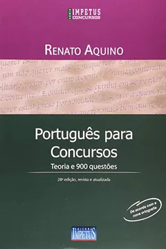 Livro Português Para Concursos. Teoria e 900 Questões - Resumo, Resenha, PDF, etc.