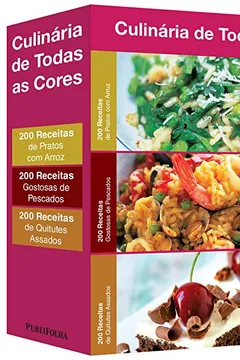 Livro Pratos com Arroz + Gostosas de Pescados + Quitutes Assados - Caixa Culinária de Todas as Cores - Resumo, Resenha, PDF, etc.