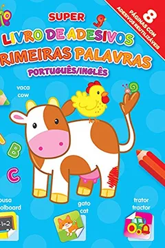 Capa do livro Primeiras Palavras. Super Livro de Adesivos