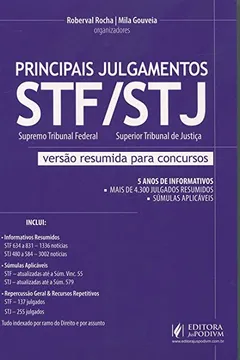 Livro Principais Julgamentos do STF e STJ. 2º Semestre - Resumo, Resenha, PDF, etc.