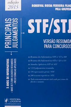 Livro Principais Julgamentos do STF/ STJ 2015. 5 Anos de Informativos - Resumo, Resenha, PDF, etc.
