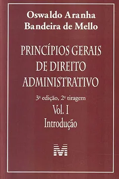 Livro Princípios Gerais de Direito Administrativo - Volume 1 - Resumo, Resenha, PDF, etc.