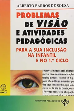 Capa do livro Problemas de Visão e Atividades Pedagógicas