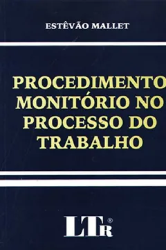 Capa do livro Procedimento Monitório no Processo do Trabalho