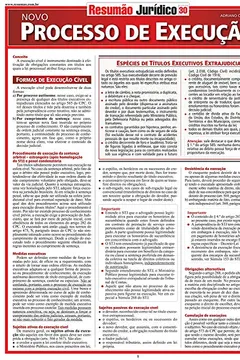 Livro Processo de Execução - Resumo, Resenha, PDF, etc.