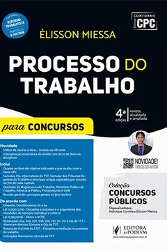 Livro Processo do Trabalho - Coleção Concursos Públicos - Resumo, Resenha, PDF, etc.