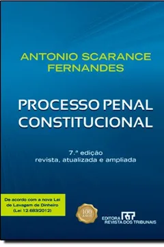 Livro Processo Penal Constitucional - Resumo, Resenha, PDF, etc.