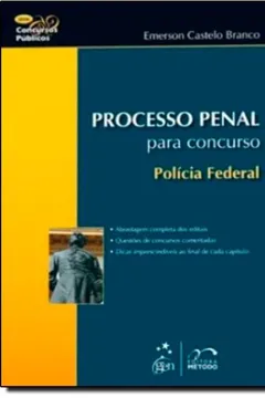 Livro Processo Penal Para Concursos. Policia Federal - Série Concursos Públicos - Resumo, Resenha, PDF, etc.