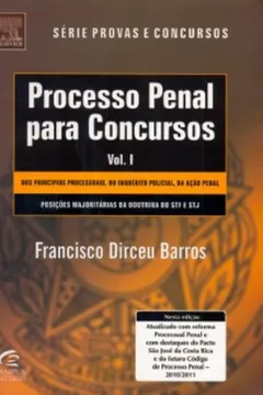 Livro Processo Penal Para Concursos - Série Provas E Concursos. Volume 1 - Resumo, Resenha, PDF, etc.