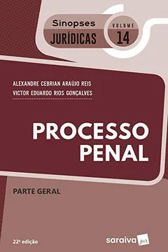 Livro Processo Penal -  Parte Geral. Coleção Sinopses Jurídicas  14 - Resumo, Resenha, PDF, etc.