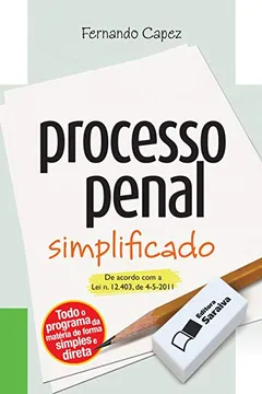 Livro Processo Penal Simplificado - Coleção Direito Simplificado - Resumo, Resenha, PDF, etc.