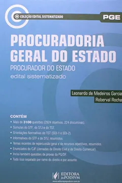 Livro Procuradoria Geral do Estado. Procurador do Estado. Edital Sistematizado - Resumo, Resenha, PDF, etc.