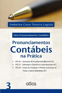 Capa do livro Pronunciamentos Contábeis na Prática - Volume 03