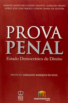 Capa do livro Prova Penal. Estado Democrático de Direito