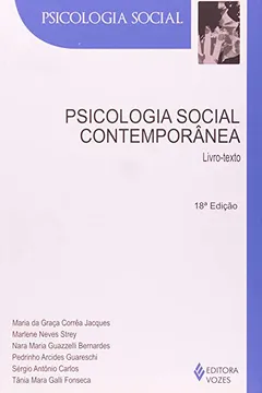 Livro Psicologia Social Contemporânea - Livro Texto - Resumo, Resenha, PDF, etc.