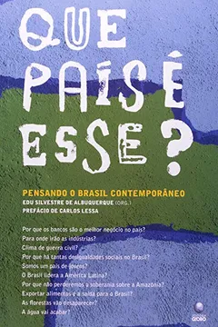 Livro Que Pais E Esse? - Pensando O Brasil Contemporaneo - Resumo, Resenha, PDF, etc.