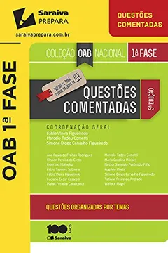Livro Questões Comentadas - Coleção OAB Nacional 1º Fase - Resumo, Resenha, PDF, etc.