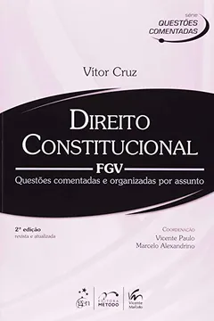 Capa do livro Questoes Comentadas - Direito Constitucional - Fgv