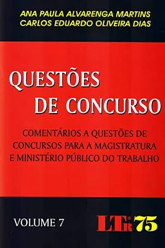 Livro Questões de Concurso - Volume 7 - Resumo, Resenha, PDF, etc.