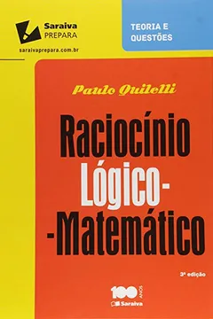 Capa do livro Raciocínio Lógico Matemático Para Concursos
