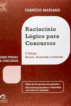 Livro Raciocínio Lógico Para Concursos. Teoria e Questões - Resumo, Resenha, PDF, etc.