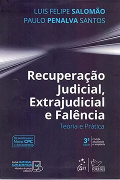 Livro Recuperação Judicial, Extrajudicial e Falência. Teoria e Prática - Resumo, Resenha, PDF, etc.