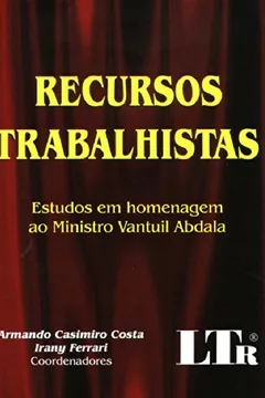 Livro Recursos Trabalhistas - Resumo, Resenha, PDF, etc.