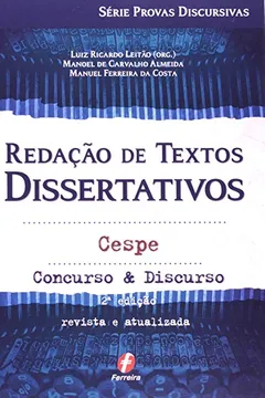 Livro Redação De Textos Dissertativos Cespe - Resumo, Resenha, PDF, etc.