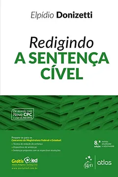 Livro Redigindo a Sentença Cível - Resumo, Resenha, PDF, etc.