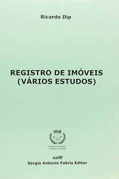 Livro Registro de Imóveis. Vários Estudos - Resumo, Resenha, PDF, etc.