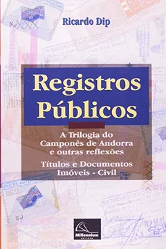 Livro Registros Publicos. A Trilogia Do Campones De Andorra E Outras Reflexoes - Resumo, Resenha, PDF, etc.
