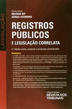 Livro Registros Públicos - Resumo, Resenha, PDF, etc.