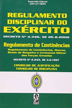 Livro Regulamento Disciplinar Do Exército - Resumo, Resenha, PDF, etc.