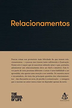 Livro Relacionamentos - Resumo, Resenha, PDF, etc.