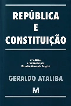 Livro República E Constituição - Resumo, Resenha, PDF, etc.