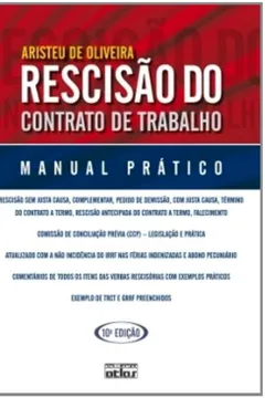 Livro Rescisão do Contrato de Trabalho - Resumo, Resenha, PDF, etc.