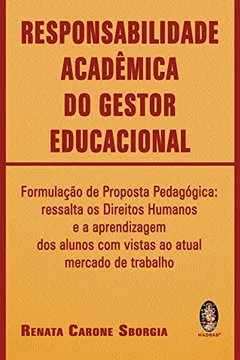 Capa do livro Responsabilidade Acadêmica do Gestor Educacional