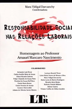 Livro Responsabilidade Social nas Relações Laborais - Resumo, Resenha, PDF, etc.