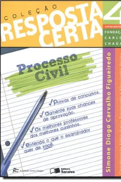 Capa do livro Resposta Certa - V. 04 - Processo Civil