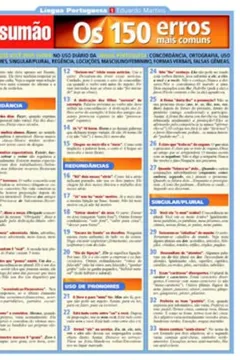 Livro Resumão. Os 150 Erros Mais Comuns - Resumo, Resenha, PDF, etc.