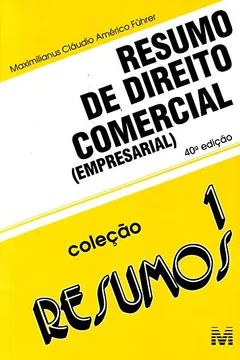 Livro Resumo 1. Direito Comercial - Resumo, Resenha, PDF, etc.