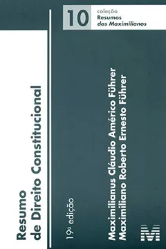 Livro Resumo 10 de Direito Constitucional - Resumo, Resenha, PDF, etc.