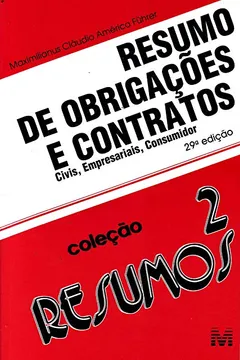 Livro Resumo 2. Obrigações E Contratos - Resumo, Resenha, PDF, etc.