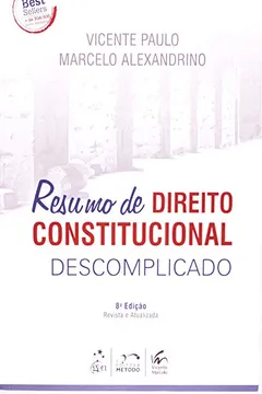 Livro Resumo de Direito Constitucional Descomplicado - Resumo, Resenha, PDF, etc.