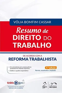 Livro Resumo de Direito do Trabalho - De acordo com a Reforma Trabalhista - Resumo, Resenha, PDF, etc.