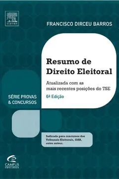 Livro Resumo de Direito Eleitoral - Série Provas e Concursos - Resumo, Resenha, PDF, etc.