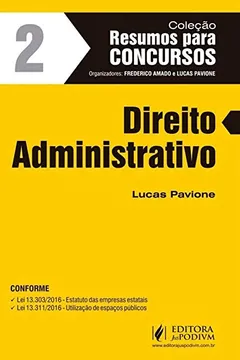 Livro Resumos Para Concursos. Direito Administrativo - Volume 2 - Resumo, Resenha, PDF, etc.